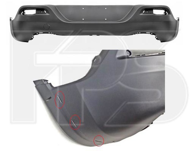 Бампер задний FPS FP3805953P цена, от 101.65 USD