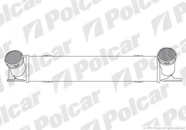 Радіатор интеркуллера 2001J81 POLCAR