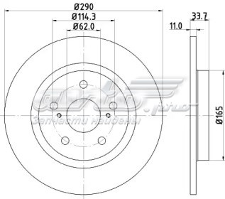 BG4200C Delphi disco do freio traseiro