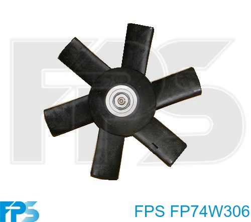 FP 74 W306 FPS диффузор радиатора охлаждения, в сборе с мотором и крыльчаткой