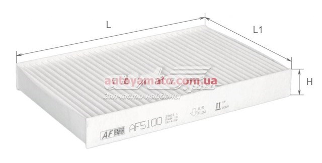Купить AF5100 Alpha Filter Фильтр салона угольный