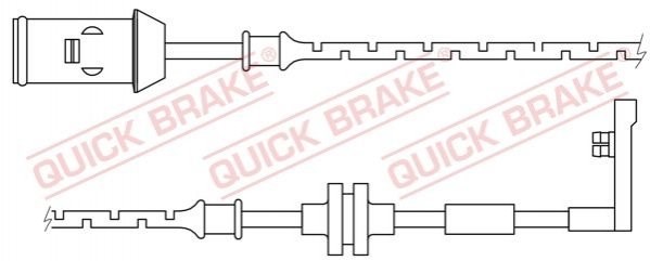 Датчик износа тормозных колодок передний WS0165A Quick Brake