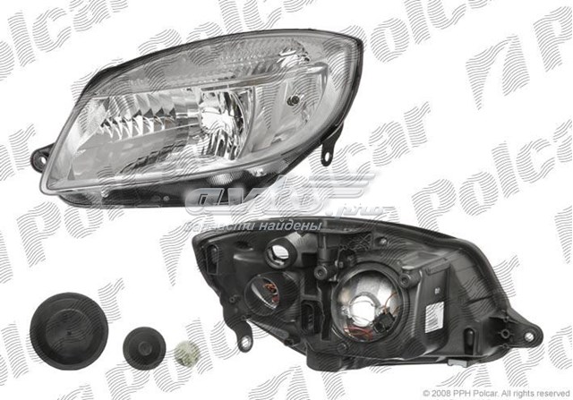 Левая фара 691509E Polcar