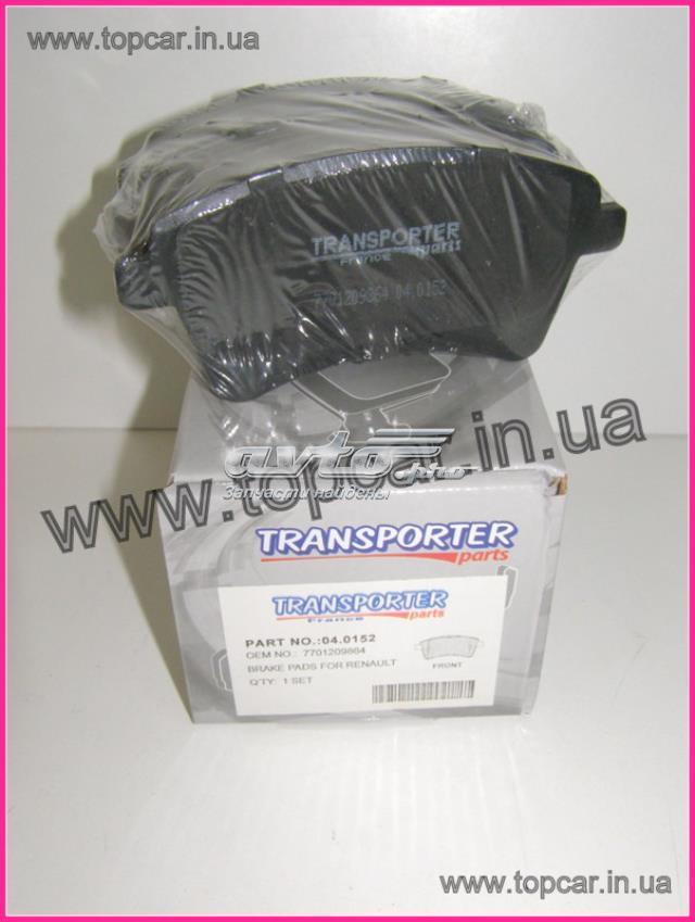 Колодки тормозные передние дисковые TRANSPORTERPARTS 040152