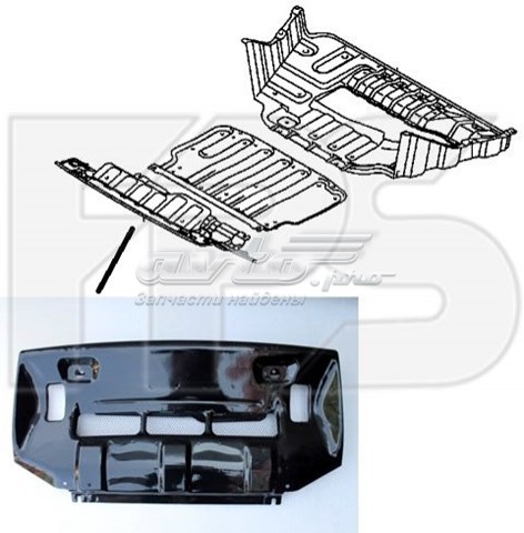 Защита бампера переднего FPS FP3738220 цена, от 98.21 USD