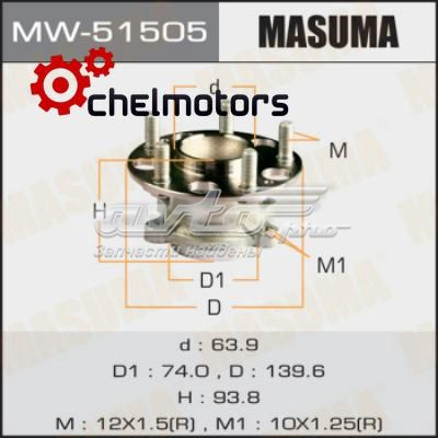 Ступица заднего колеса Masuma MW51505