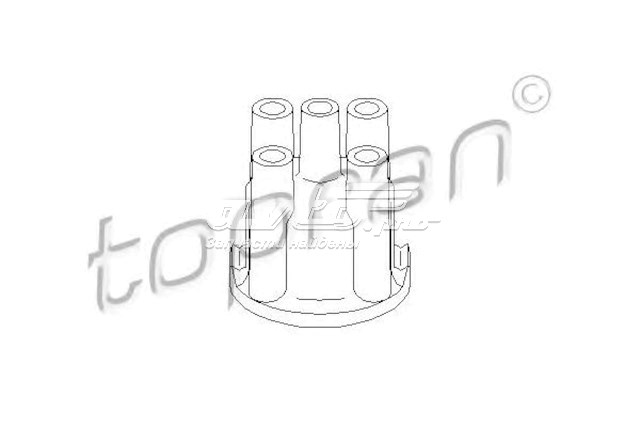 Кришка розподільника запалювання / трамблера 100596 HANS PRIES