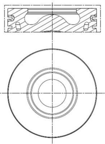 Поршень в комплекте на 1 цилиндр, 2-й ремонт (+0,50) Mahle Original 013PI00136002 цена, от 87.09 USD