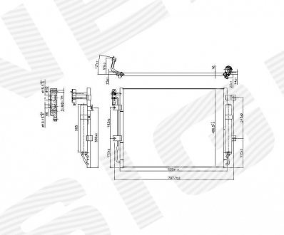 Радиатор кондиционера SIGNEDA RC940406