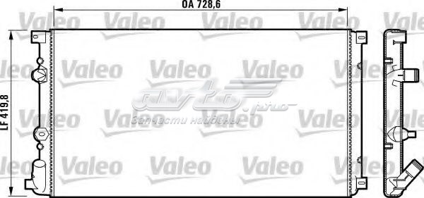 Радиатор охлаждения двигателя VALEO 732798