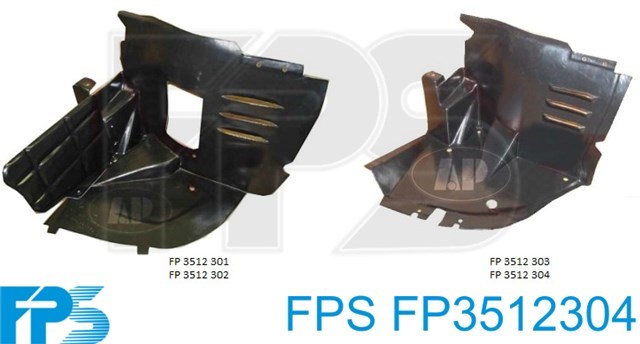 Подкрылок крыла переднего правый передний FPS FP3512304 цена, от 10.37 USD