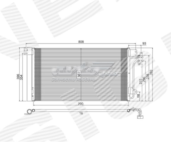 Радиатор кондиционера SIGNEDA RC94604
