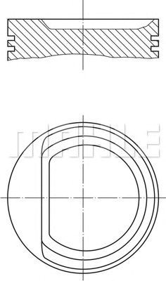 Поршень в зборі 307101 MAHLE