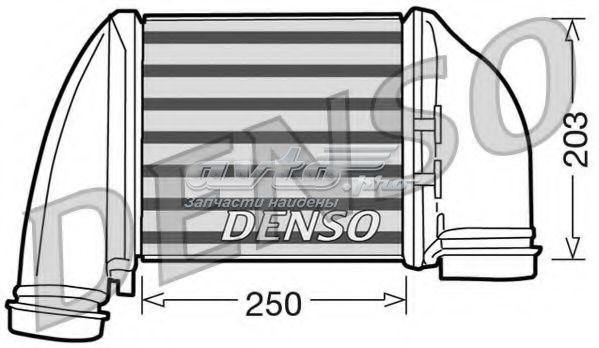 Радиатор интеркуллера DENSO DIT02010