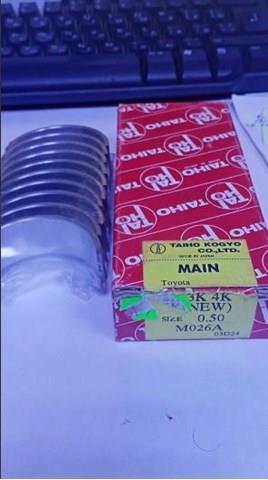 Вкладиші коленвала, корінні, комплект, 2-й ремонт (+0,50) M026A050 TAIHO