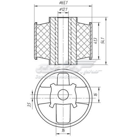 Silentblock, Soporte De Montaje Superior Motor 2429 METGUM
