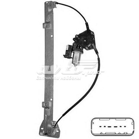 Ремкомплект механизма стеклоподъемника передней двери AUTOTECHTEILE 050317