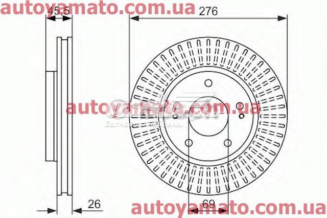 Купить 986479604 Bosch Ротор тормозной