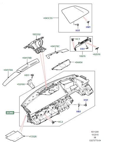 LR132719 Land Rover 