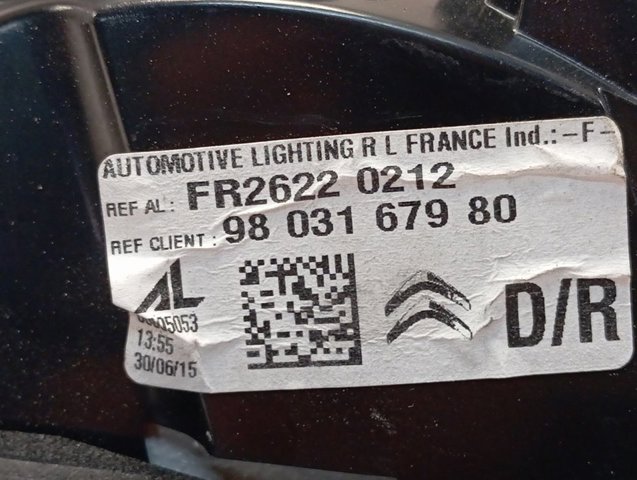 Фонарь задний правый, внутренний Peugeot/Citroen 9803167980 цена, от 124.81 USD
