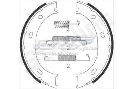 Гальмівні колодки гальма стоянки BC07959 STARLINE