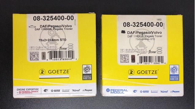 Купить 0832540000 Goetze Кольца поршневые компрессора на 1 цилиндр, STD