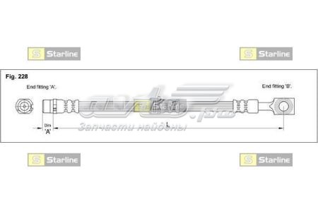 Купить HACC1282 Starline Шланг тормозной передний