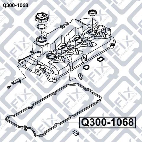 Прокладка крышки двигателя Q-fix Q3001068 цена, от 7.60 USD