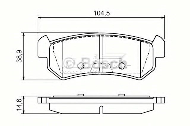 Колодки дисковые  Bosch 986494133 цена, от 10.21 USD