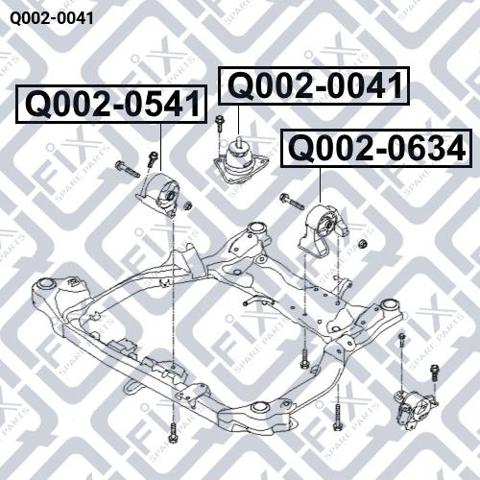 Q0020041 Q-fix Правая подушка двигателя