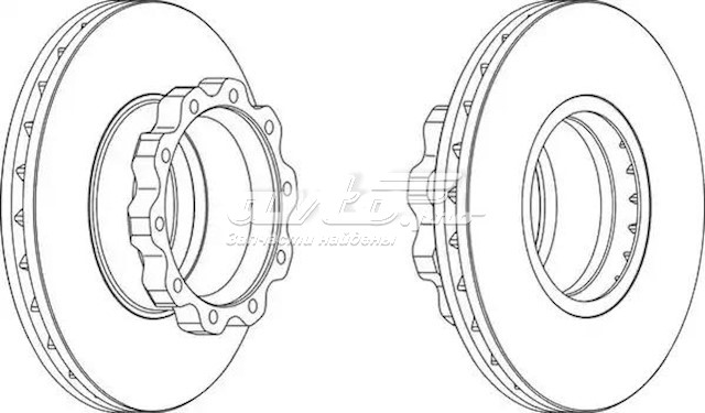 Задний дисковый тормоз Beral BCR215A