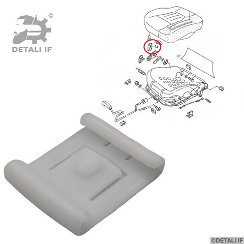 Купить DF14291 Detali IF Направляющая салазок сиденья