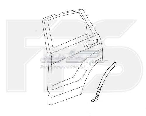 Накладка задніх лівих дверей FP3037321 FPS