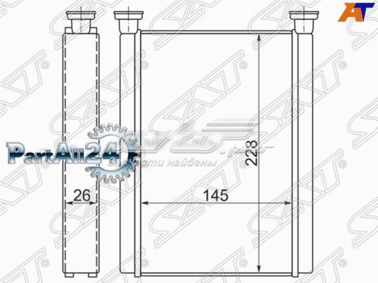 STTY383950 SAT Радиатор отопителя салона