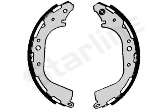 Тормоза рабочие задние ножные и тормозные барабаны Starline BC07040 цена, от 35.08 USD