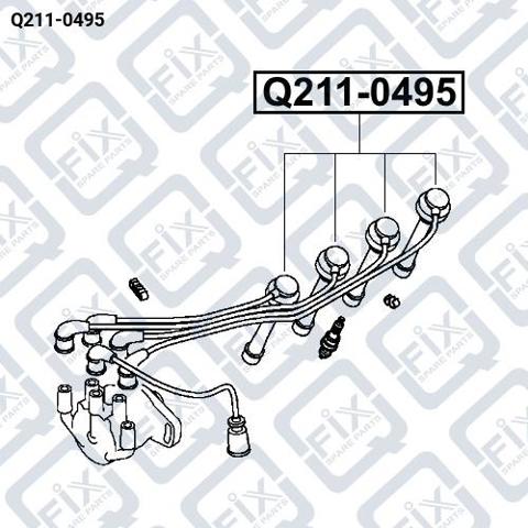 Высоковольтные провода MD309450 Mitsubishi