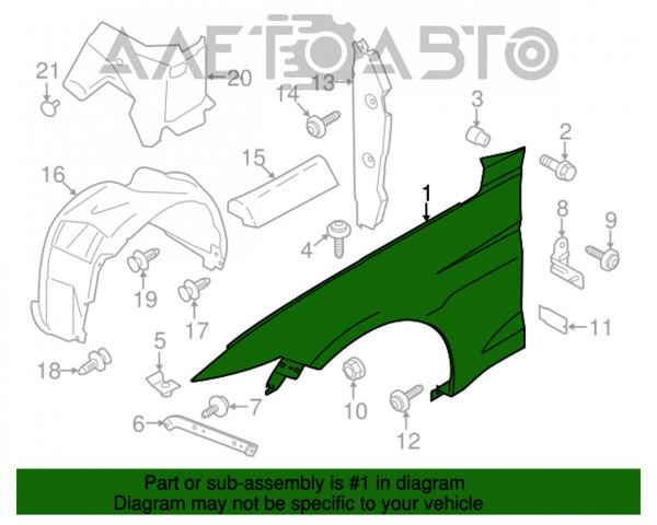 Pára-lama dianteiro esquerdo FPS FP2828311 preço, a partir de 219,53 USD