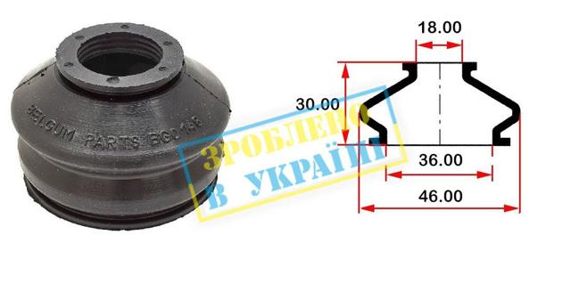 BG0148 Belgum Пыльник опоры шаровой нижней