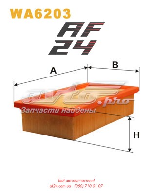 Повітряний фільтр двигуна WA6203WIX WIX