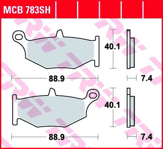 Задние тормозные колодки FA419HH EBC Brakes