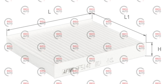AF5141 Alpha Filter Внутрисалонный фильтр