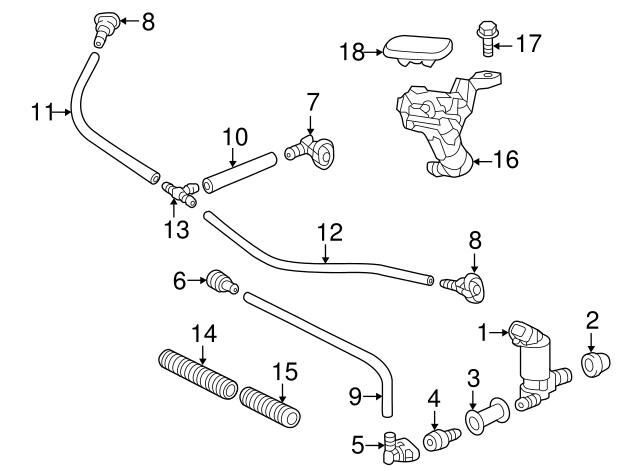 Купить 8535460070C1 Toyota Накладка форсунки омывателя фары передней