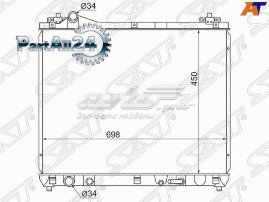 Радиатор охлаждения двигателя SAT SK0006J20A цена, от 88.89 USD