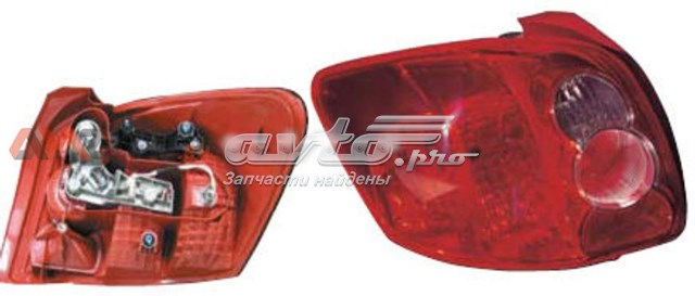 Фонарь задний левый 21219Q6LLDUE Depo/Loro/Abakus