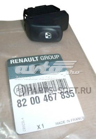 Botón de encendido, motor eléctrico, elevalunas, puerta trasera derecha 8200467835 RENAULT