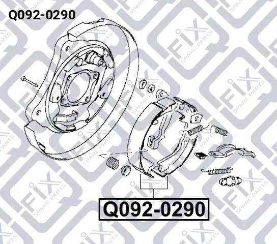 Купить Q0920290 Q-fix Колодки тормозные задние, дисковые