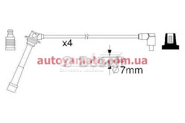 Купить 986357198 Bosch Провода высокого напряжения