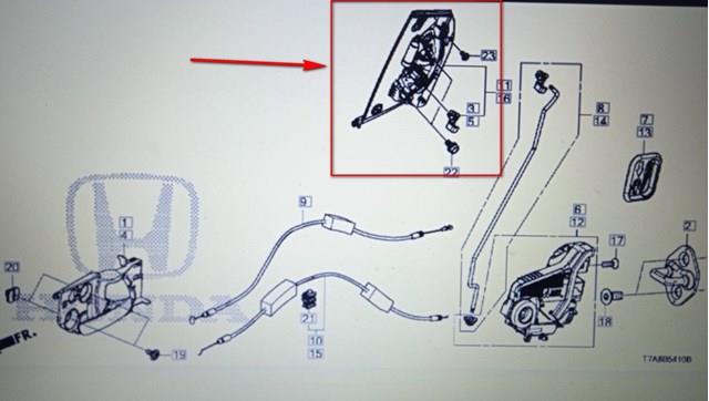  Honda 72640T7WA01