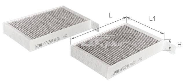 Фильтр воздушный отопителя Alpha Filter AF5238A цена, от 8.02 USD