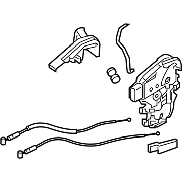 81410H8000 Hyundai/Kia Замок двери задней левой